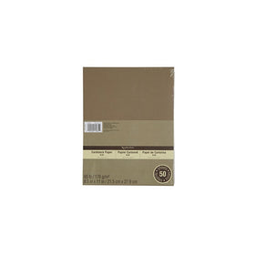 Cardstock Paper Value Pack, 8.5 x 11 in Kraft by Recollections