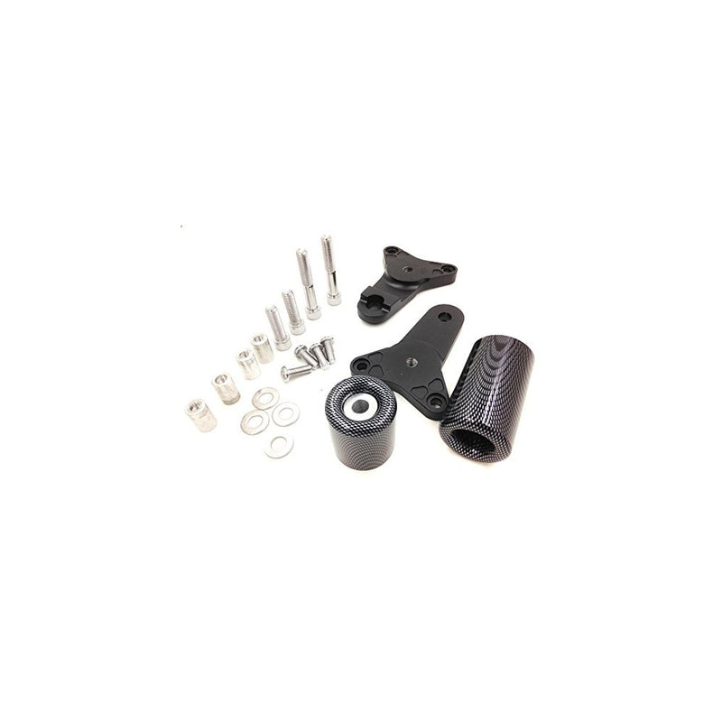 Motorcycle Carbon No Cut Frame Slider Crash Protector For 2011-2013 Suzuki Gsxr 600/750 by SMT-MOTO