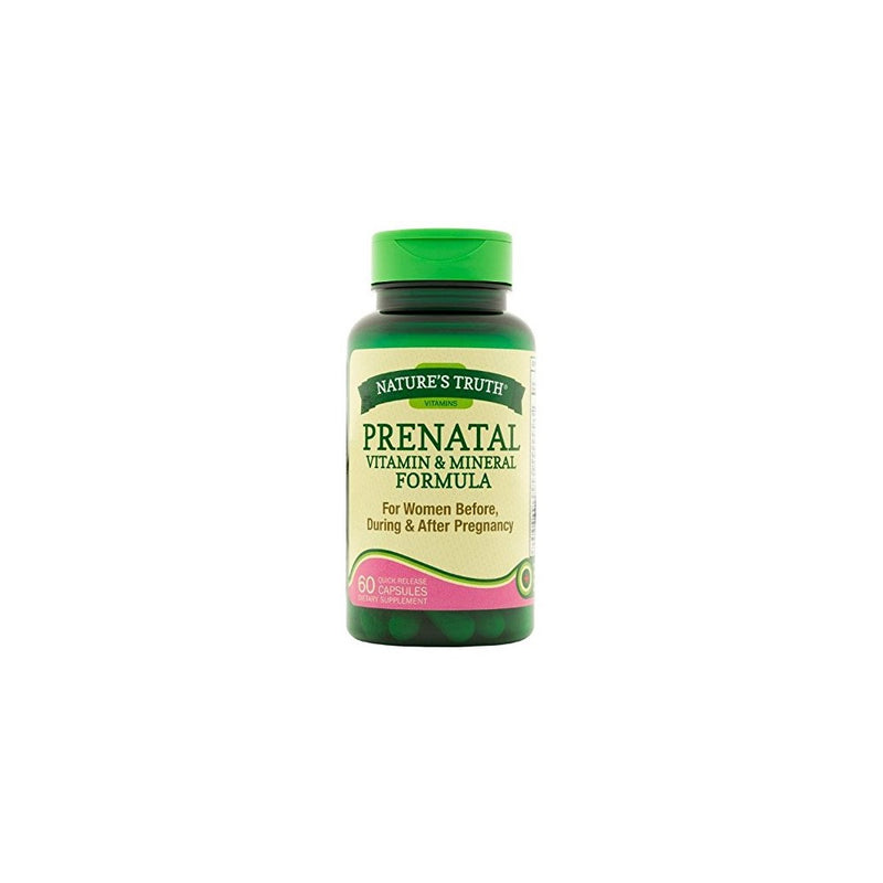 Nature's Truth Prenatal Vitamin and Mineral Formula Capsules, 60 Count