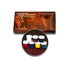 Leather Repair Doctor Complete DIY Kit | Premixed ALL-IN-ONE Professional Restoration Solution | Match ANY Color, No-Heat Fast Drying | Sofa, Couch Chairs, Car Seats, Jacket, Boots, Belts, Purses