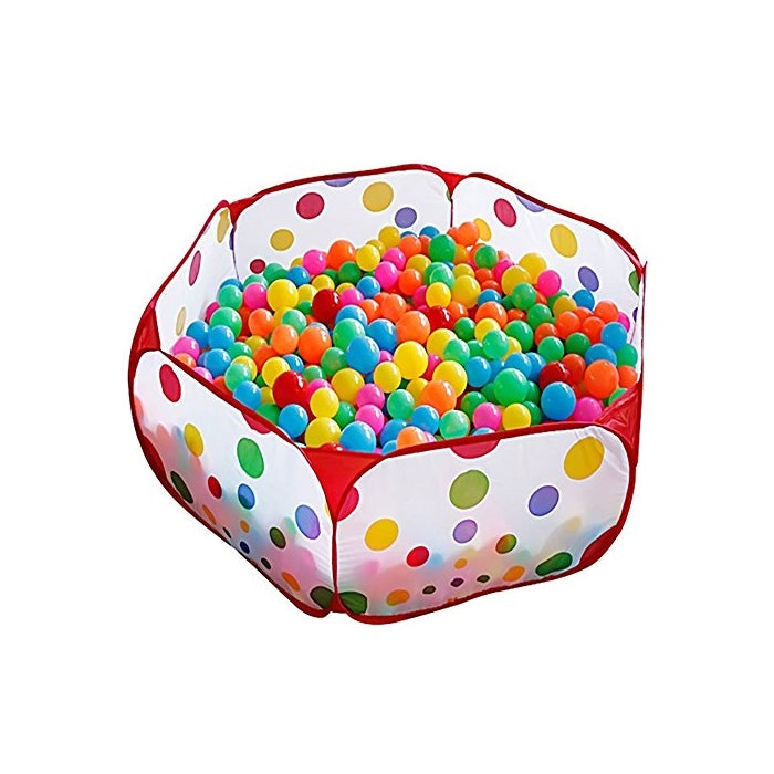 Kuuqa Kids Ball Pit Ball Tent Toddler Ball Pit with Red Zippered Storage Bag for Toddlers Pets 39.4-inch by 19.7-Inch (Balls not Included)