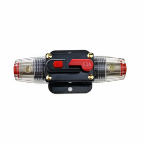 KUMEED 12V DC 20A 30A 40A 50A 60A Car Audio Inline Circuit Breaker Fuse for System Protection (50A)