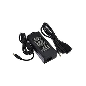 LEDwholesalers 12V 8A 96W AC/DC Power Adapter with 5.5x2.5mm DC Plug and 2.1mm Adapter, Black, UL-Listed, 3224-12VR2