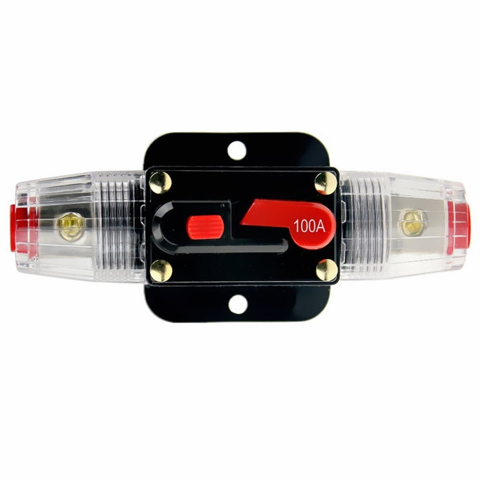 KUMEED 12V DC 20A 30A 40A 50A 60A 80A 100A Car Audio Inline Circuit Breaker Fuse for System Protection (100A)