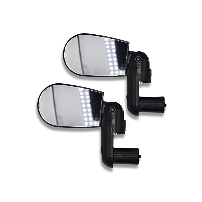 1 Pair Bike Bicycle Adjustable Handlebar Mirrors Rotate Flexible Rear View Glass(A Pack of 2)