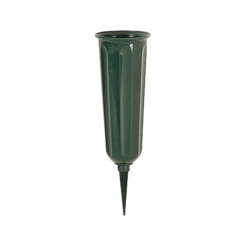 Novelty 05011 Round Bottom Plastic Cemetery Vase, Green (Pack of 36)