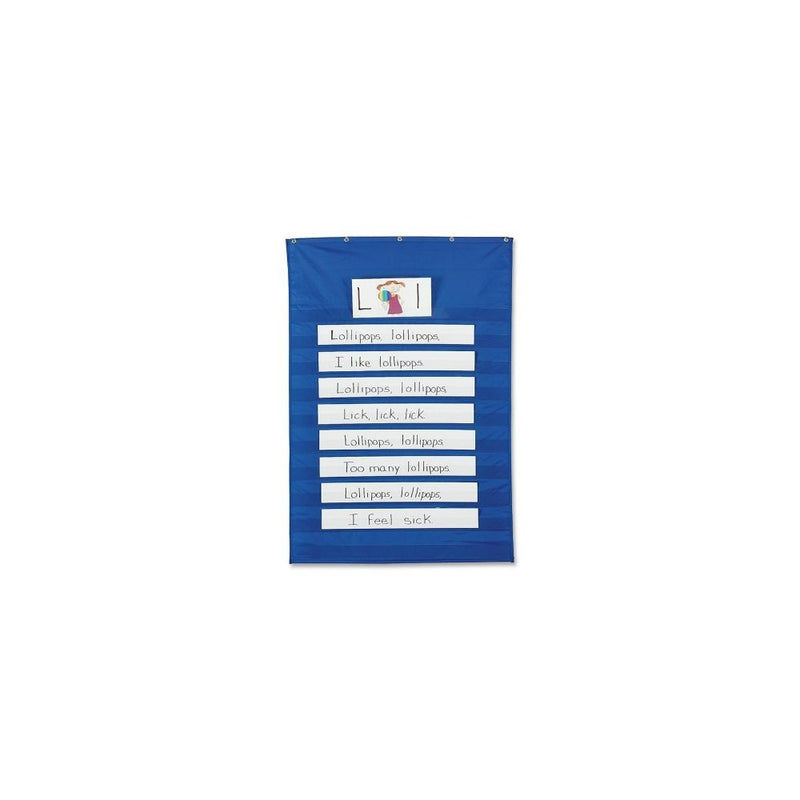 Pacon Standard Pocket Chart, 34"X50", Blue