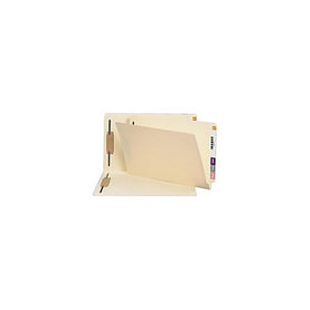 Smead End Tab Fastener File Folder, Shelf-Master Reinforced Straight-Cut Tab, 2 Fasteners, Legal Size, Manila, 50 per Box (37115)