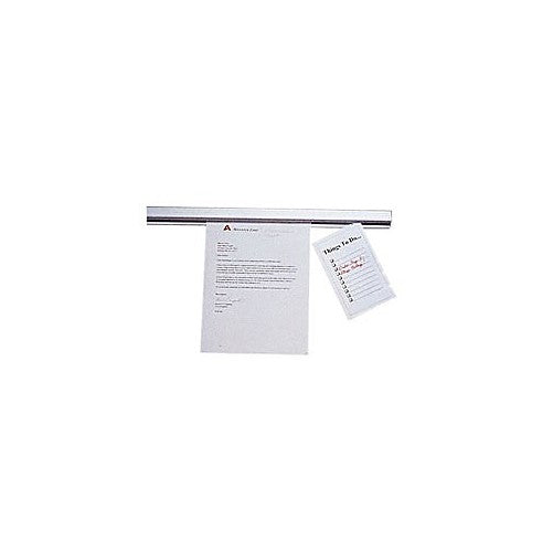 ADVANTUS Grip-A-Strip Display Rail, Personal Size, 2 Feet Long, Satin Finish Aluminum (2000)