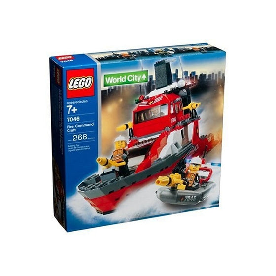 Lego City Fire Rescue Fire Command Craft (7046)