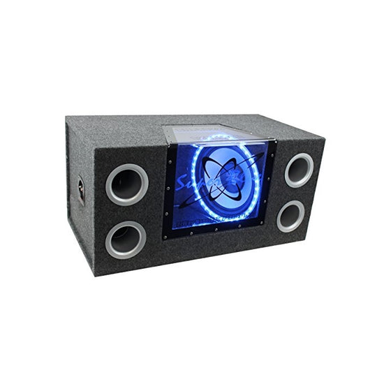 Pyramid BNPS122 12-Inch 1,200-Watt Dual Bandpass System with Neon Accent Lighting