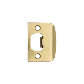 Kwikset 3437-01 3 CP, STRK, SQ CNR FULL LIP Square Corner Strike Plate, Polished Brass
