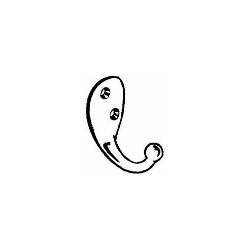 National Hardware N325-506 V162 Clothes Hooks in Satin Nickel, 2 pack