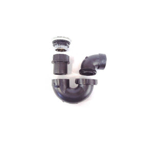 UNITED STATES HDW P118C Black with Chrome Finish Mobile Home Tub Drain Assembly Kit