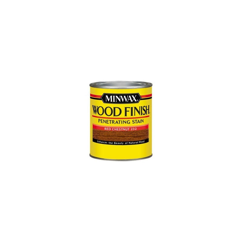 Minwax 700464444 Wood Finish Penetrating Stain, quart, Red Chestnut