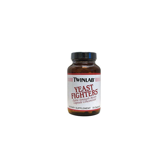 TwinLab Yeast Fighters, Capsules, 75 capsules