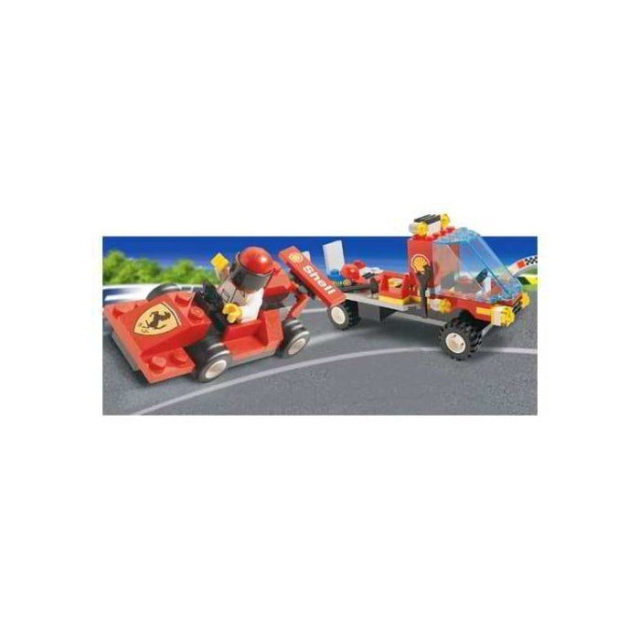 LEGO System Set #1253 Shell Car Transporter with Ferrari Race Car