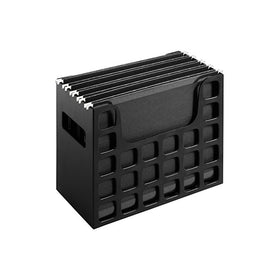Pendaflex Decoflex Desktop File, 9 1/2" H x 12 1/4" W x 6" D, Black (23013)