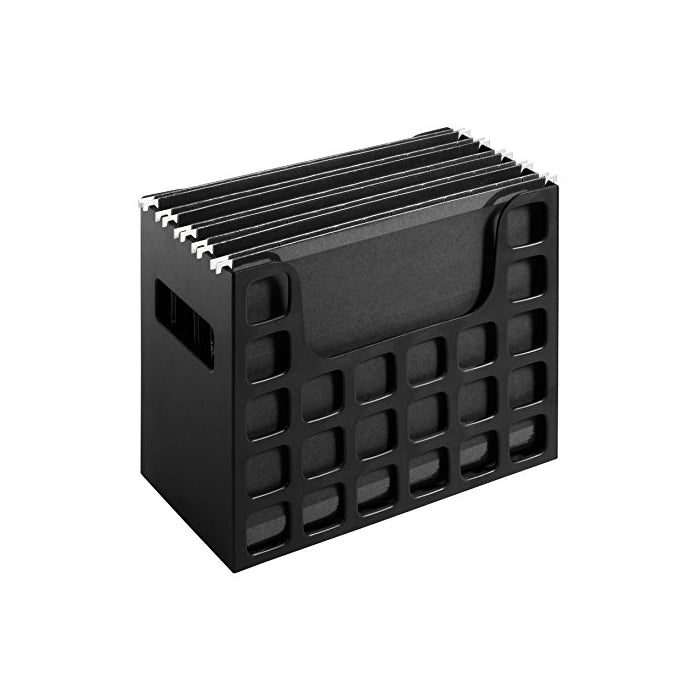 Pendaflex Decoflex Desktop File, 9 1/2" H x 12 1/4" W x 6" D, Black (23013)