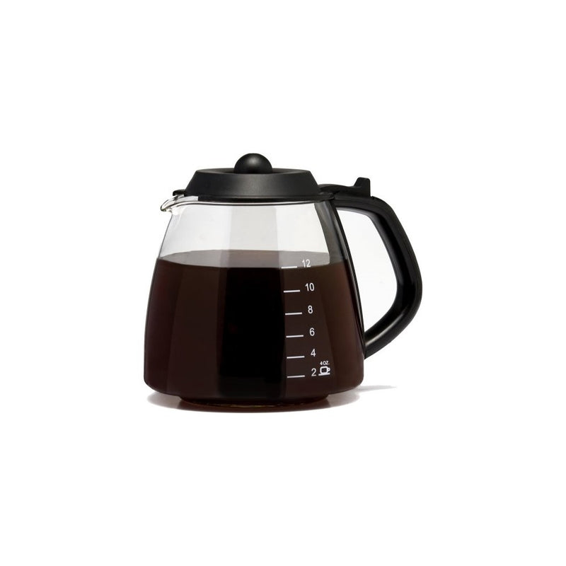 Medelco 12 Cup Millennium Style Carafe, Black GL312