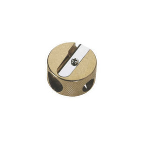 Mobius & Ruppert Brass Round Double Hole Sharpener