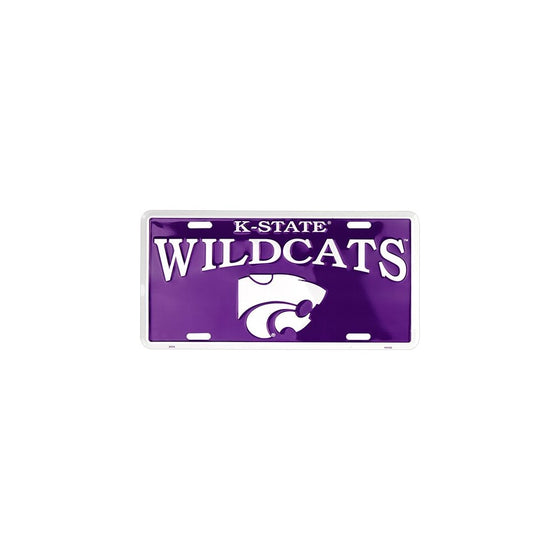 Kansas State Wildcats License Plate Aluminum Sign 6 x 12in