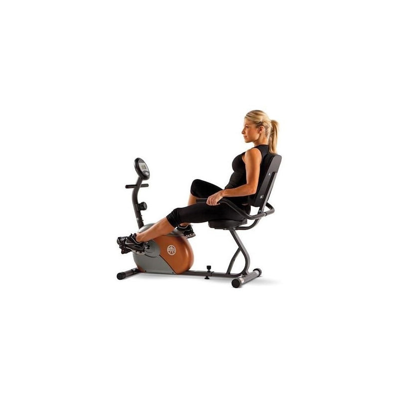 Marcy Recumbent Exercise Bike with Resistance ME-709