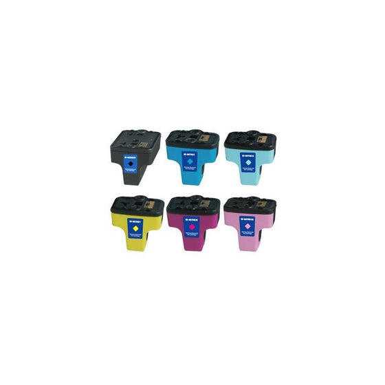 GenericRemanufactured Ink Cartridge Replacement for HP 02 (Black, Multicolor, 6-Pack)