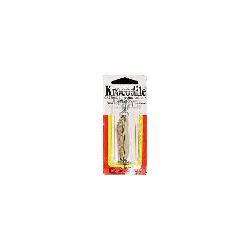 Lurh Jensen Krocodile Spoon, Brass/Gold Prism, 1/4-Ounce