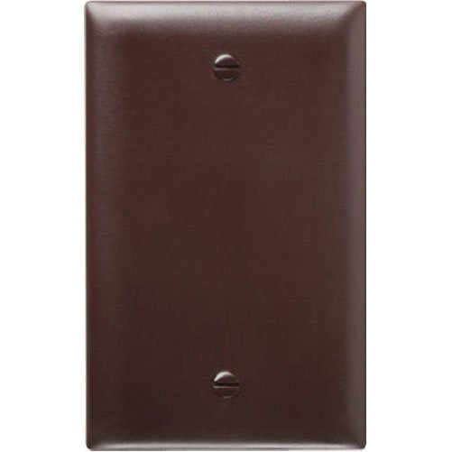 PASS & SEYMOUR SP13U 1 Gang Blank Urea Wall Plate, Brown