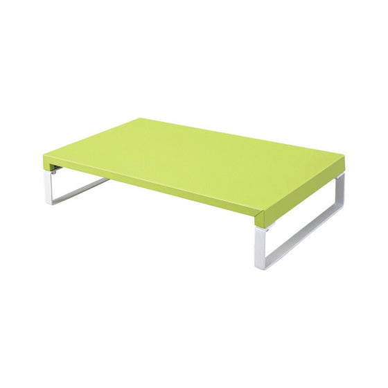 LIHIT LAB Desktop Stand (Monitor Stand), Yellow Green, 9.8 x 15.4" x 3.1" (A7330-6)