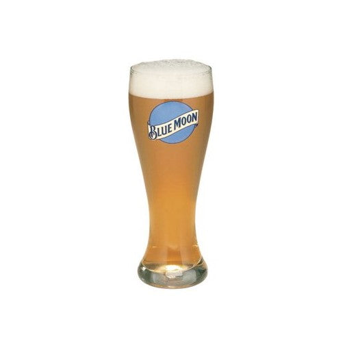 Blue Moon 16 Oz Pilsner Beer Glass Set of 2