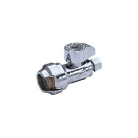 SharkBite 23037-0000LFA Straight Stop Valve 1/2 inch x 3/8 inch, Compression Fitting, Water Valve Shut Off, Push-to-Connect, PEX, Copper, CPVC, PE-RT