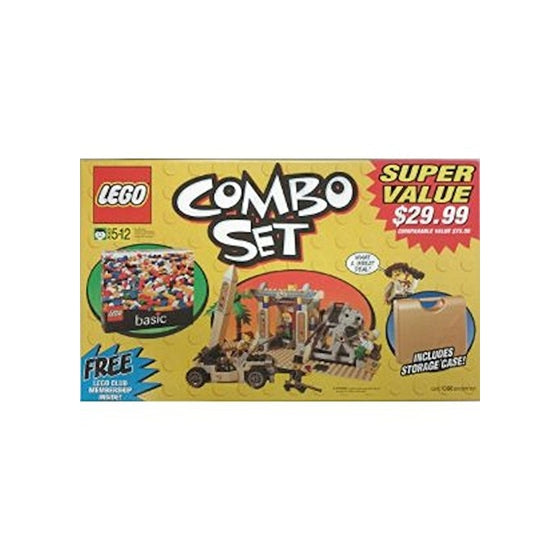 LEGO 78677 Combo Set Special Value Pack of Adventurers Set 5958 Mummy's Tomb, Basic Set 4229 and Gold Storage Case