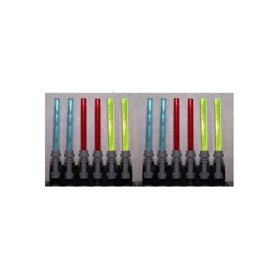 2 Lightsaber 6 Packs Star Wars (12 sabers in all, 3 different colors)