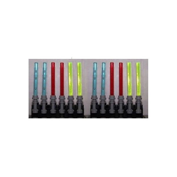 2 Lightsaber 6 Packs Star Wars (12 sabers in all, 3 different colors)