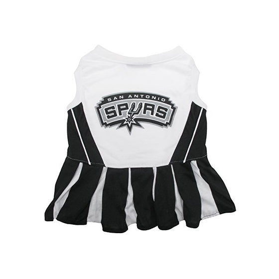 Pets First NBA San Antonio Spurs Dog Cheerleader Dress, Medium