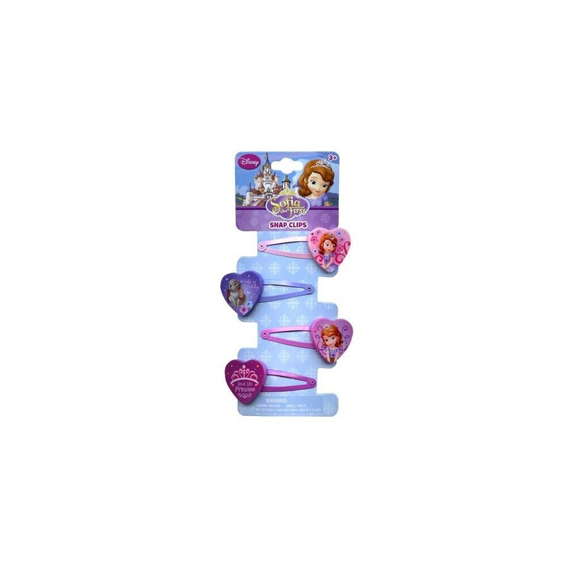 Disney Princess Sofia the First Snap on Barrettes - Girls Hair Accessory