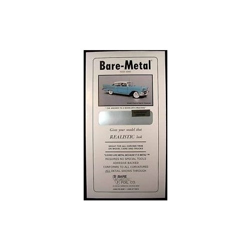 Bare Metal Foil Co 007 6x11 Thin Sheet Ultra Bright Chrome Foil