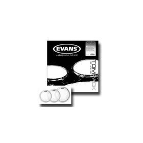 Evans EC2 Clear Tom Pack - 12", 13", and 16" Heads