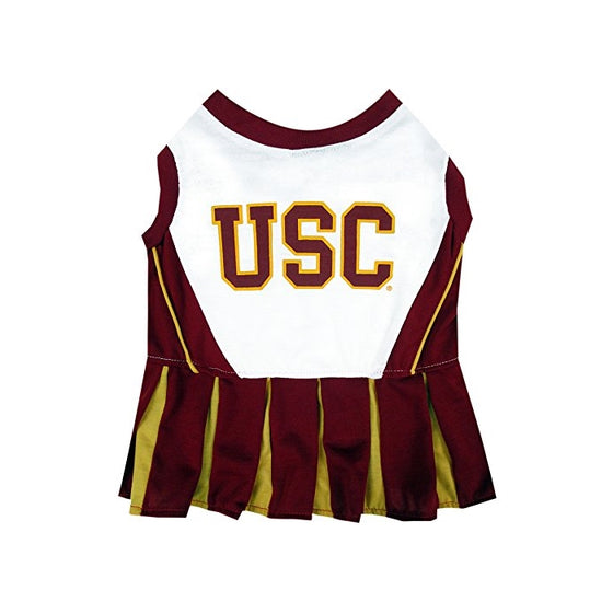 Pets First Collegiate USC Trojans Dog Cheerleader Dress, X-Small