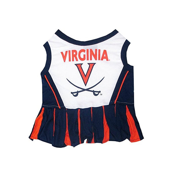 Pets First Collegiate University of Virginia Dog Cheerleader Dress, X-Small