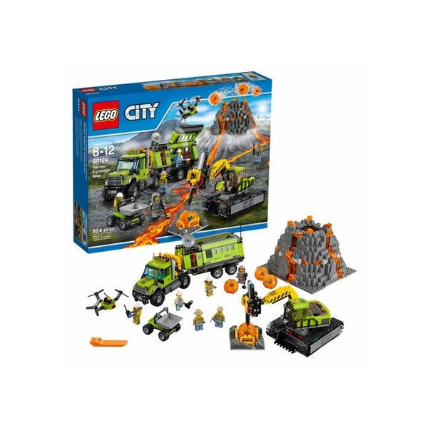 LEGO City Volcano Exploration Base 60124 Construction Toy, Building Toy