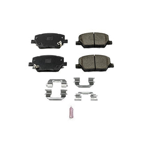 Power Stop 17-1811 Z17 Evolution Plus Clean Ride Ceramic Brake Pad with Premium Hardware Kit Included