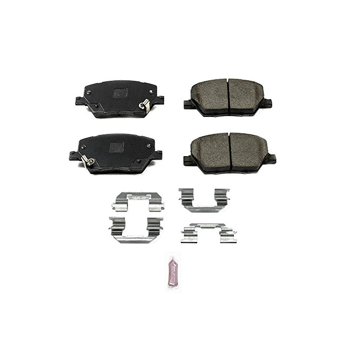 Power Stop 17-1811 Z17 Evolution Plus Clean Ride Ceramic Brake Pad with Premium Hardware Kit Included