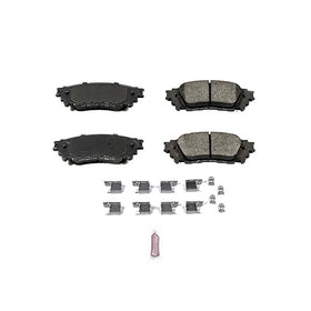 Power Stop 17-1805 Z17 Evolution Plus Clean Ride Ceramic Brake Pad with Premium Hardware Kit Included