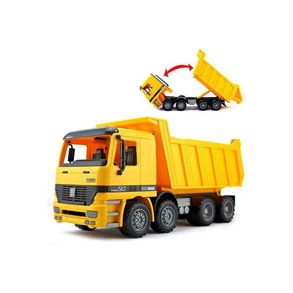 15" Oversized Friction Dump Truck Construction Vehicle Toy for Kids