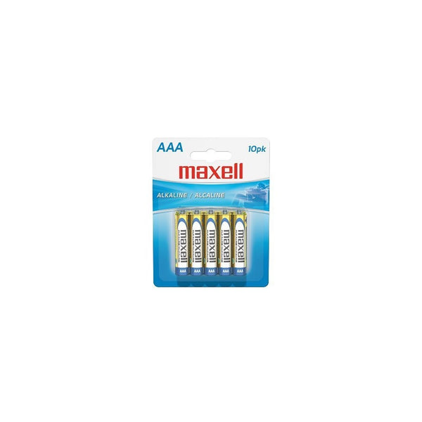 Maxell 723810 Alkaline Battery AAA Cell 10-Pack