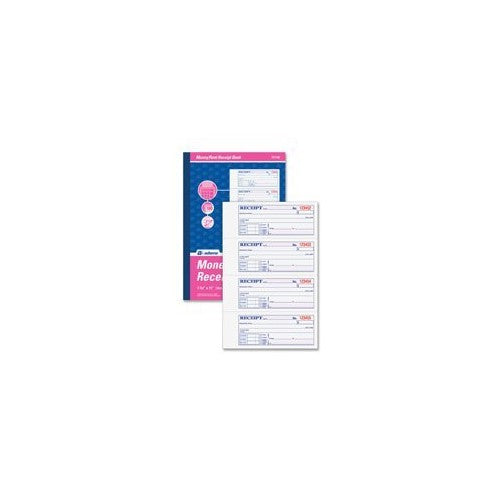 Adams(R) Carbonless 3-Part Money/Rent Receipt Book, 7 5/8in. x 11in., Book Of 100 Sets