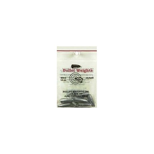 Permacolor Bullet Weights 1/4 oz Fishing Worm Weights 10 Count Bag Unpainted